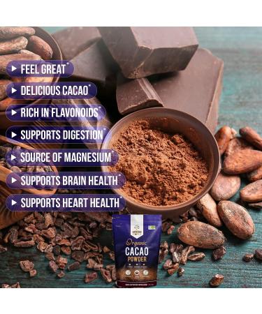 Premium Organic Peruvian Raw Cacao 500g - Rich in Magnesium & Flavonoids - Ideal for Hot Chocolate, Smoothies & Baking - Buy Online on SooperMarket.com