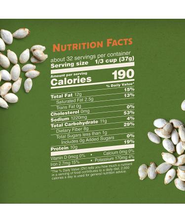 BIGS Lightly Salted Pumpkin Seeds 5.0 oz (Pack of 12) - Keto Friendly Snack - Buy Online on SooperMarket.com