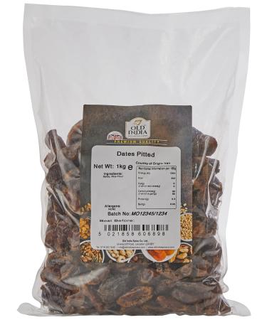 Old India Dates Pitted 1kg 1 kg (Pack of 1)