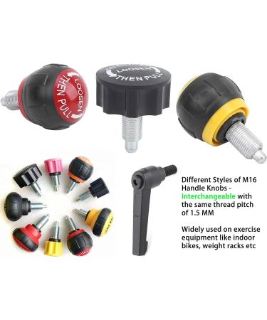 Exercise Bike Pop Pin Knob - M16 Size, 5/8 Close, Compatible with Stationary Bikes & Weight Benches (1-Pack) - Buy Online on SooperMarket.com