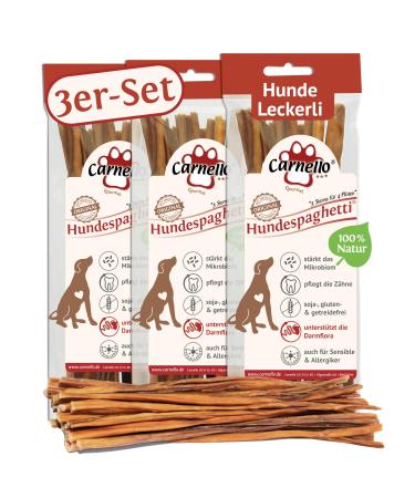 Carnello Hundeleckerli - dog paghetti - dog treats delicacies for dogs treats treats dog snacks - Hundeleckerli grain -free - treat for dogs (3 x 60g) 60 g (3 pack)