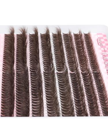 Buy Goddvenus Brown Eyelash Clusters - 320pcs Fluffy DIY Individual Lashes for Natural Wispy Look | 40D 50D D Curl Extensions - International Shipping Available - Buy Online on SooperMarket.com