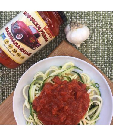 Hoboken Farms Marinara Gourmet Pasta Sauce - Keto Certified, No Sugar Added, Non GMO, Kosher, Vegan, Plant Based - 2-Pack, 1.56 Pound Each - Buy Online on SooperMarket.com