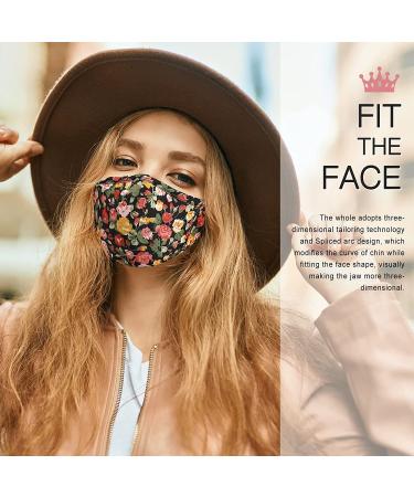 Washable Reusable Cloth Face Masks for Women and Men | Adjustable Nose Wire & Filter Pocket | Designer Printed | 9 Filters Included - Buy Online on SooperMarket.com