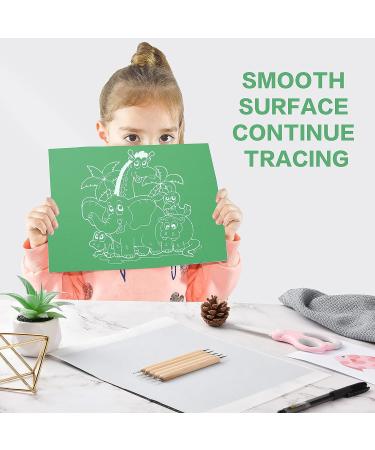 50 Sheets Carbon Paper Graphite Paper White Carbon Transfer (8.5 x 11.5 inch) Tracing Papers with 5 PCS Embossing Styluses Dotting Tools for Wood Paper Canvas Craft White-50 - Buy Online on SooperMarket.com