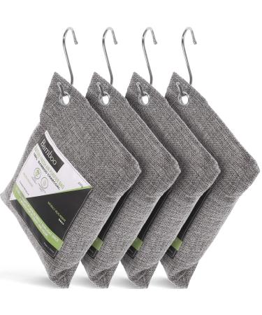 Beavorty car air purifier bag with hook from -t activated carbon natural deodorer moisture absorbers and odor shears for at home car fridge cabinet - gray