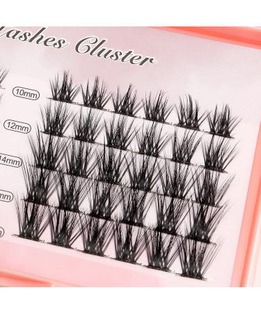 Buy 10-12-14-16mm Mixed Wide Stem Cluster Lashes | 3D Volume Soft & Lightweight Individual False Eyelashes - Buy Online on SooperMarket.com