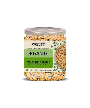Blessfull Healing Organice Mix Beans & Lentils 2 lb (907 Gram)
