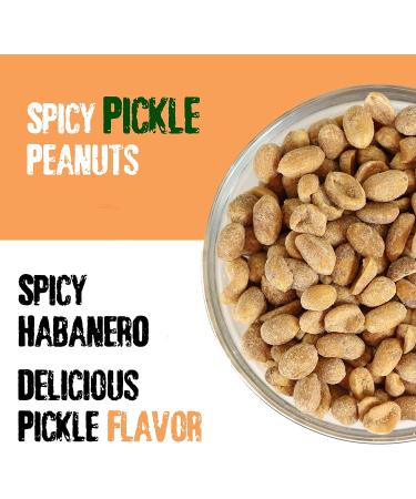KICKIN Spicy Pickle Hot Peanuts - 12oz | Ultimate Gourmet Gift | Spicy & Delicious - Try if you dare! - Buy Online on SooperMarket.com