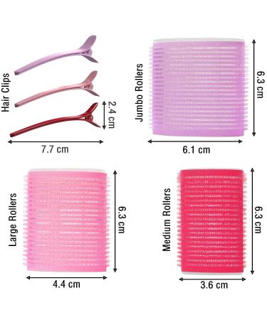 Jumbo Hair Rollers for Long Hair | Bmeliora Purple Rollers - Buy Online on SooperMarket.com