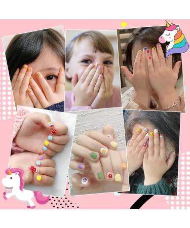 Non-Toxic Children's Nail Polish Set - 12 Colors Peel-Off & Quick Drying - Perfect Birthday Gift for Girls Age 3+ - Buy Online on SooperMarket.com
