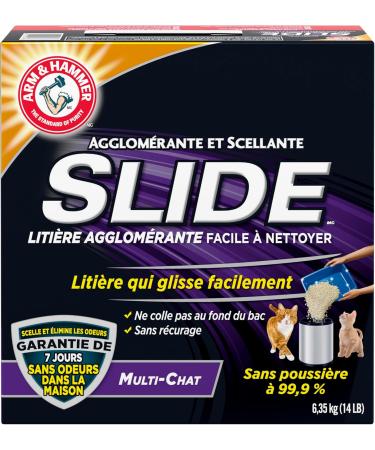 Arm & Hammer Clump & Seal Slide Clay Cat Litter 6.4kg Odour Control Dust Free Clumping Litter Slide 6.4kg - Buy Online on SooperMarket.com