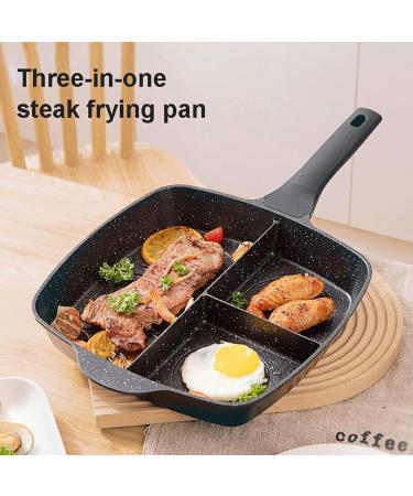 DELURA Saucepan 3-in-1 Frying Pan Cooking Wok Pot Cookware Breakfast Egg Pan Skillet Kitchen Utensils Wok - Buy Online on SooperMarket.com
