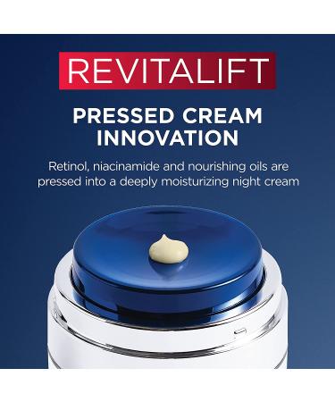 Revitalift Night Cream with Retinol & Niacinamide - Hydrate & Reduce Wrinkles | L'Oreal Paris - Buy Online on SooperMarket.com