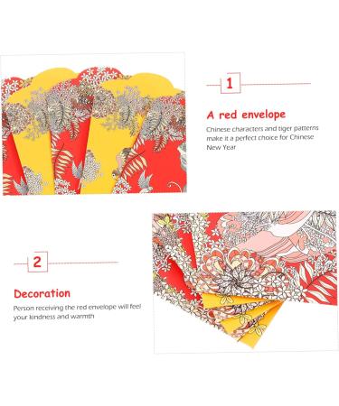 TEHAUX 20pcs Red Envelope Bag Year of Tiger Red Envelopes Japanese Money Envelopes Wedding Money Envolopes Japanese Hongbao Red Purse Wedding Money Bags Cute Cash Bag White Cardboard - Buy Online on SooperMarket.com