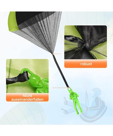 Ucradle Parachute Children's Toys 10 Pcs Parachutist Outdoor Fun Ideal Party Favors & Birthday Gifts - Buy Online on SooperMarket.com