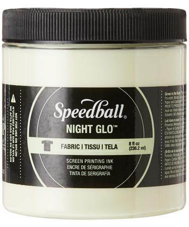 Speedball Fabric Screen Printing Ink  8-Ounce  Night Glo Original  Glow in The Dark