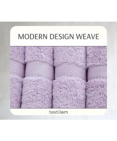 Luxurious Turkish Hand Towels Set | Soft & Absorbent | 100% Cotton | Quick Dry | Lavender - Set of 4 - Buy Online on SooperMarket.com