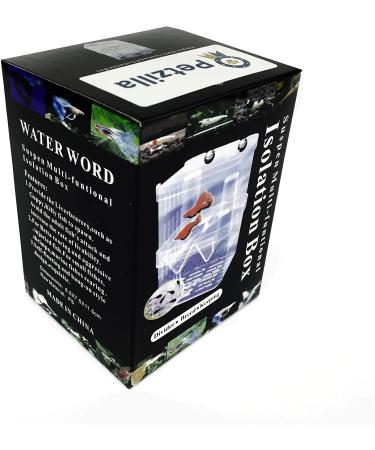 In-Tank Aquarium Breeder Box for Fish Tank | Acrylic Divider for Shrimp Clownfish | Small Fish Hatchery and Incubator - Ideal for Breeding, Isolating Aggressive or Injured Fish - Buy Online on SooperMarket.com