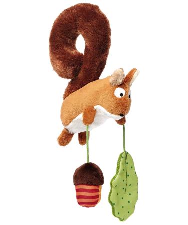 Sigikid 41010 pendant squirrel baby activity on tour girls and boys baby toys recommended from birth brown brown/squirrel