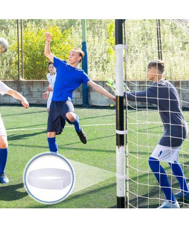 30 Pcs White Goal Net Straps for Soccer Training - 14 x 0.8 Inch - Boys Kids Soccer Attachment Straps - Simple Style - Buy Online on SooperMarket.com