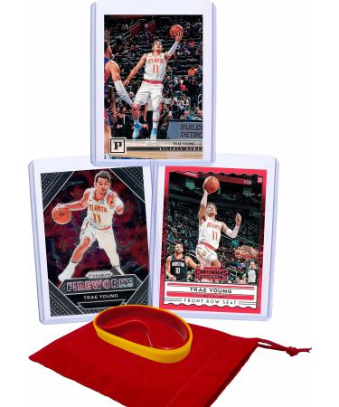 Trae Young Basketball Cards Assorted (3) Bundle - Atlanta Hawks Trading Card Gift Pack