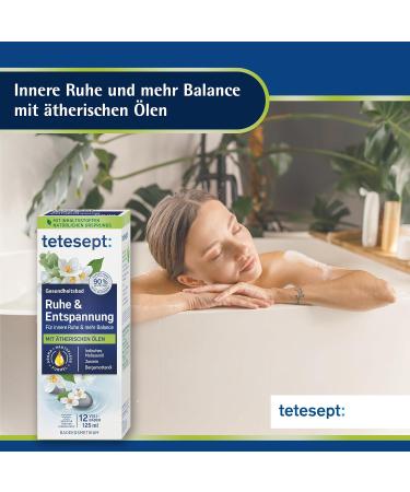 Tetesept Rest & Relaxation Bath - 5 Essential Oils for Inner Peace | Health Bath & Skin Care Additive - 125 ml - Buy Online on SooperMarket.com