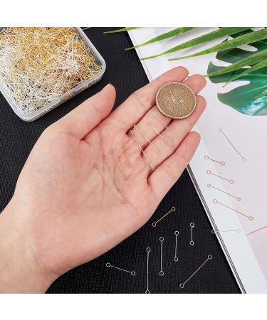 Arricraft 840 Pcs Stainless Steel Eye Pins - Multi-Size Loop Pins for Jewelry Making - Buy Online on SooperMarket.com