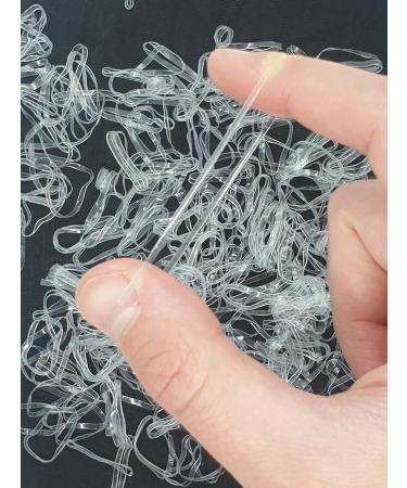 700 Clear Small Elastic Hair Bands - Hair Elastics for Styling - Pack of 700 - Buy Online on SooperMarket.com