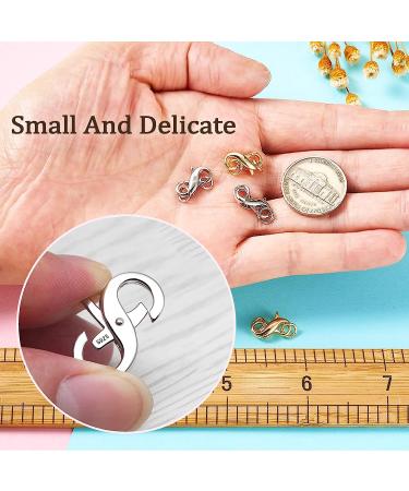 925 Sterling Silver Double Lobster Clasp Shortener Charm | Made in Italy | 11mm x 5mm | Jewelry Making Supplies - Buy Online on SooperMarket.com