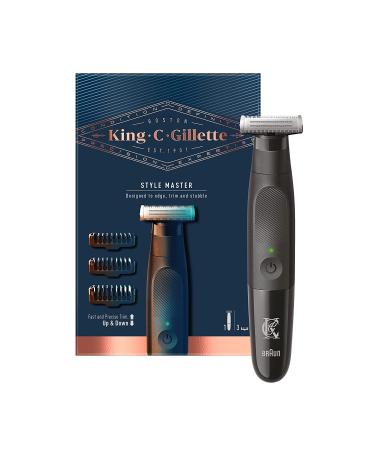 King C. Gillette Beard Trimmer for Men | Cordless 4D Blade & Waterproof with 3 Combs - Buy Online on SooperMarket.com