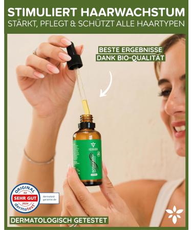 Heldengr n Organic Rosemary+ Hair Oil | High-Dose Stimulates Hair Growth | Hair Loss Solution with Jojoba & Rosemary Oil | 50 ml (1 Pack) - Buy Online on SooperMarket.com