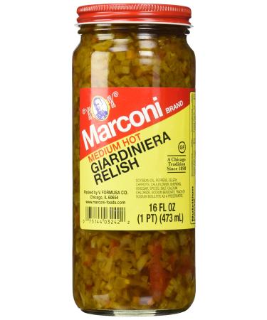 Marconi Medium Giardiniera Relish, 16 Ounce