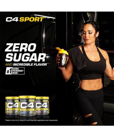 C4 Sport Pre Workout Powder Blue Raspberry | Informed Choice Certified + Sugar Free Pre-Workout Energy Supplement for Men & Women | 135mg Caffeine + Creatine Monohydrate | 30 Servings Blue Raspberry PowderEnergy - Buy Online on SooperMarket.com
