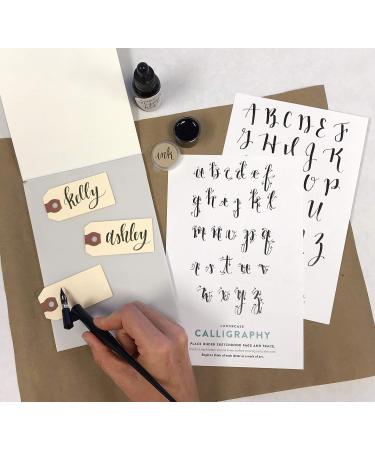 Calligraphy Starter Kit - Beginner Modern Calligraphy Set with Oblique Pen and Nib - Buy Online on SooperMarket.com