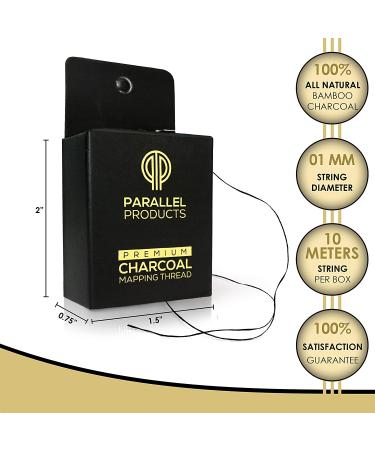 Premium Eyebrow Mapping String for Microblading - Pre-Inked Bamboo Charcoal Thread - Hypoallergenic - 1 Count - Buy Online on SooperMarket.com