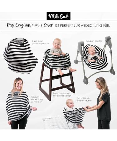 MILK SNOB Original 5-in-1 Luxe Multifunctional Baby Carrier | Ocean Blue | Breastfeeding Cover Stroller Sun Protection & On-the-Go Convenience - Buy Online on SooperMarket.com