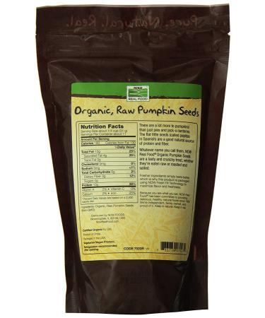 Now Foods Organic Pumpkin Seeds 12 Ounce - Premium Quality Superfood - Buy Online on SooperMarket.com
