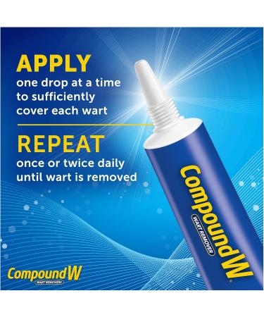 Compound W Wart Remover Salicylic Acid Maximum Strength Fast Acting Gel - 7ml - For Treatment & Common/Plantar Wart Removal - Buy Online on SooperMarket.com