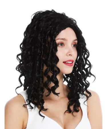 WIG ME UP ZM-1622-1 Long Black Curly Wig for Women | Middle Part Corkscrew Curls | Best International Shipping - Buy Online on SooperMarket.com