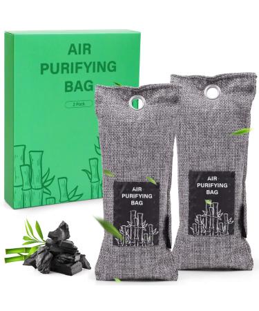 Charcoal Shoe Deodorizer Bamboo Charcoal Bags Charcoal Air Purifying Bags Bamboo Charcoal Shoe Deodorizer Bamboo Charcoal Dehumidifier 2 Pack Odour Neutraliser Pet Odour Remover Unscented 85 g (Pack of 2)