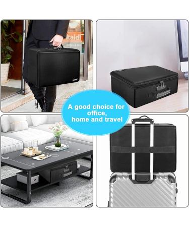 ENGPOW Fireproof Photo Storage Box with 16 Inner Cases - Portable Organizer with Lock for Photos - Collapsible & Multi-Colored - Includes 16 Colored 4 x 6 Photo Cases - Buy Online on SooperMarket.com