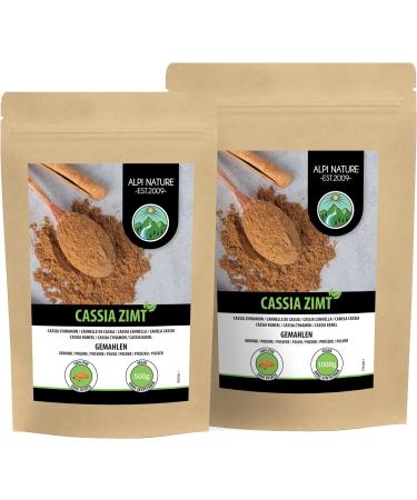 Cassia Cinnamon Powder 500g (1.1lb) - 100% Pure, Vegan, Additive-Free - Buy Online on SooperMarket.com