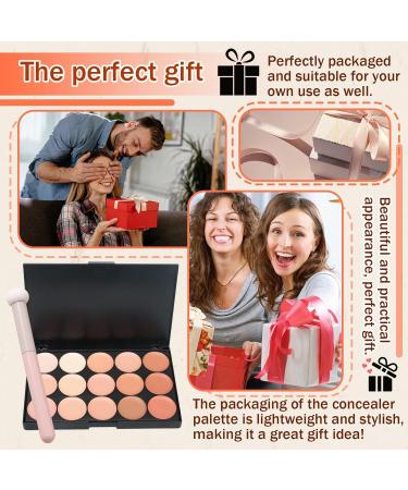 15 Colors Correcting Concealer Palette with Brush Colors Corrector Palettes Long Lasting Moisturizing Cream Contour Makeup Palette - Buy Online on SooperMarket.com