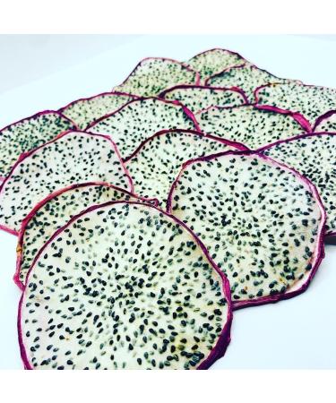 Dried Dragon Fruit Slices - Premium Dehydrated Cocktail Garnishes - 14 Servings (50g Approx) - Buy Online on SooperMarket.com