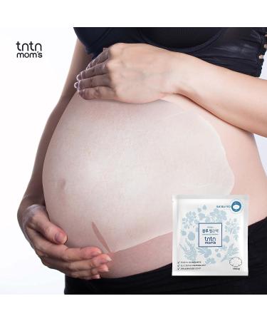 TNTN MOM'S Blue Belly Sheet Mask (10EA) - Pregnancy Stretch Mark Removal & Intensive Moisture Patch | Plant-Based Formula for 3rd Trimester Tummy Scars Care | 17.6 oz - Buy Online on SooperMarket.com