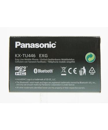 Panasonic KX-TU446EXG Senior Cell Phone - Shockproof SOS Button Large Display & Keys - No Contract - Gray - Buy Online on SooperMarket.com