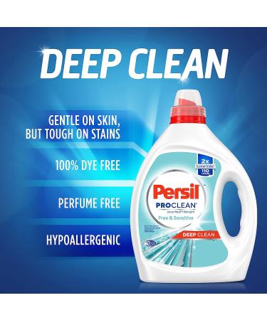 Persil Free & Sensitive Liquid Laundry Detergent - Unscented, Hypoallergenic, 2X Concentrated - 110 Loads - Buy Online on SooperMarket.com