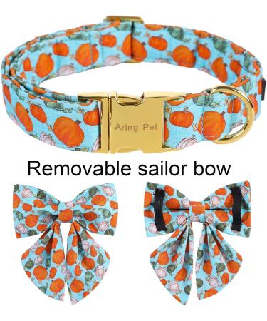 Buy Cute Pumpkin Dog Collar for Halloween - Cotton Halsan for Small Medium & Large Dogs | Aring Pet - Buy Online on SooperMarket.com