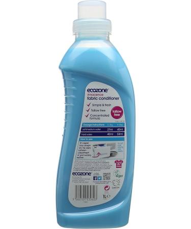 Ecozone Innocence Fabric Conditioner | Tallow Free | 37 Washes 1L Bottle - Buy Online on SooperMarket.com